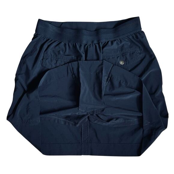 Athleta Women’s Sz 8 Black Vienna Cargo Skort Skirt Featherweight Stretch Pocket - Picture 11 of 12